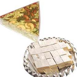 250 Grams Dry Fruits + 250 Grams Kaju Katli