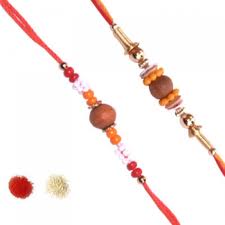 2 Rakhi with beads