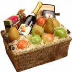 Champagne with fruits