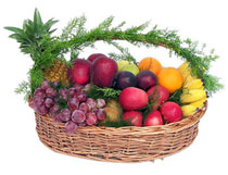 Fruit Basket and 6 flowers