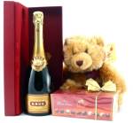  Chocolates box,wine and Teddy  
