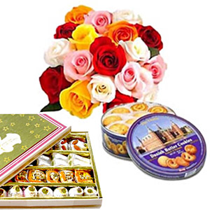 Cookies, 12 roses, 1/2 kg sweets